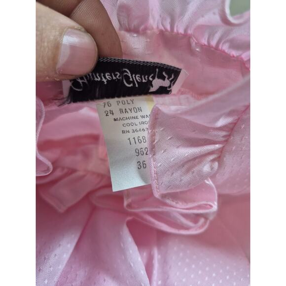 Vintage 80s Ugly Pink Long Sleeve Shirt Hunters Glen Womens Medium - Picture 6 of 8